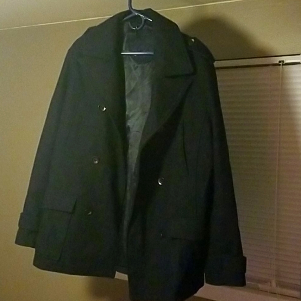 Navy peacoat